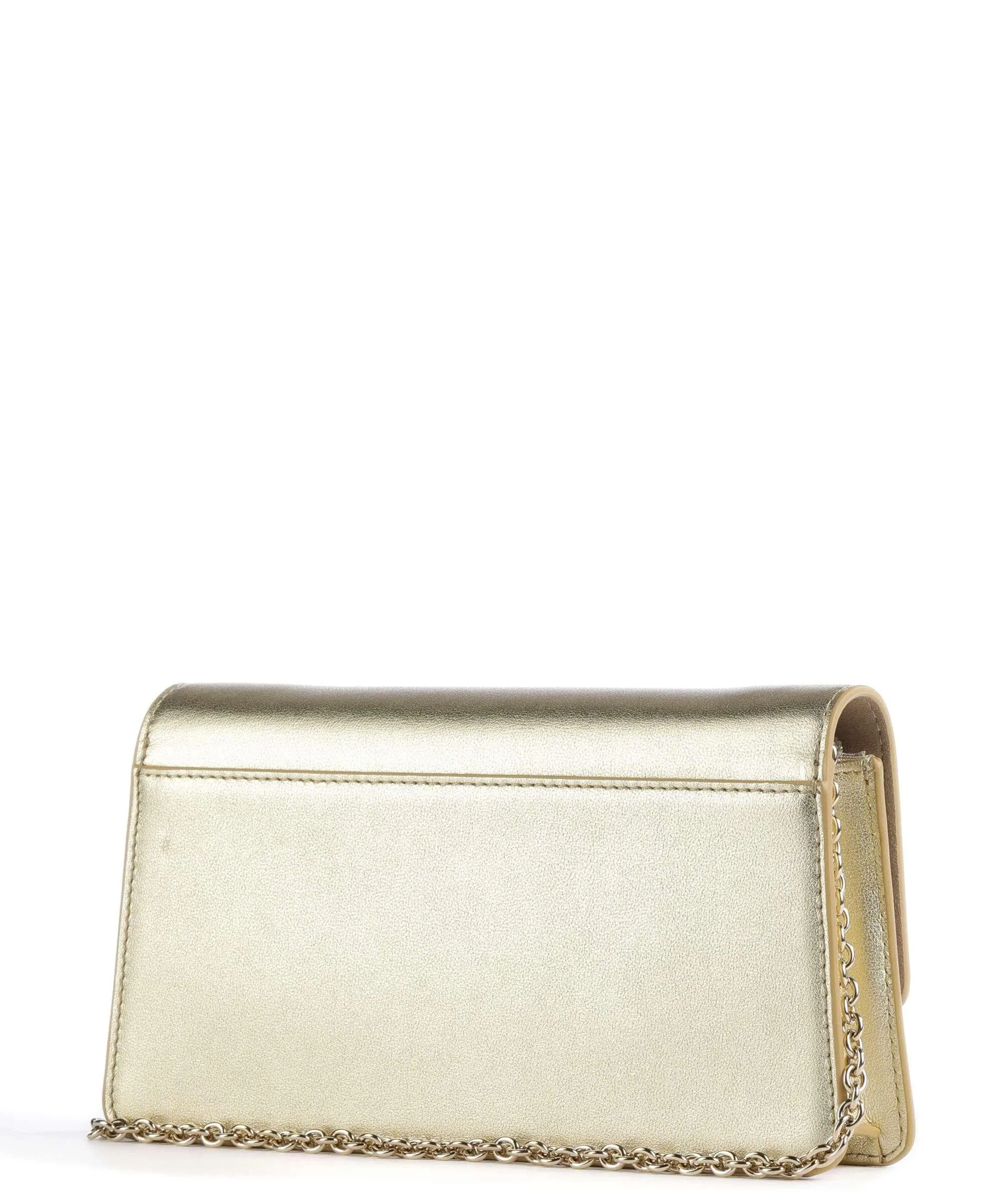  Furla Diamante Mini Borsa a tracolla pelle a grana fine oro  