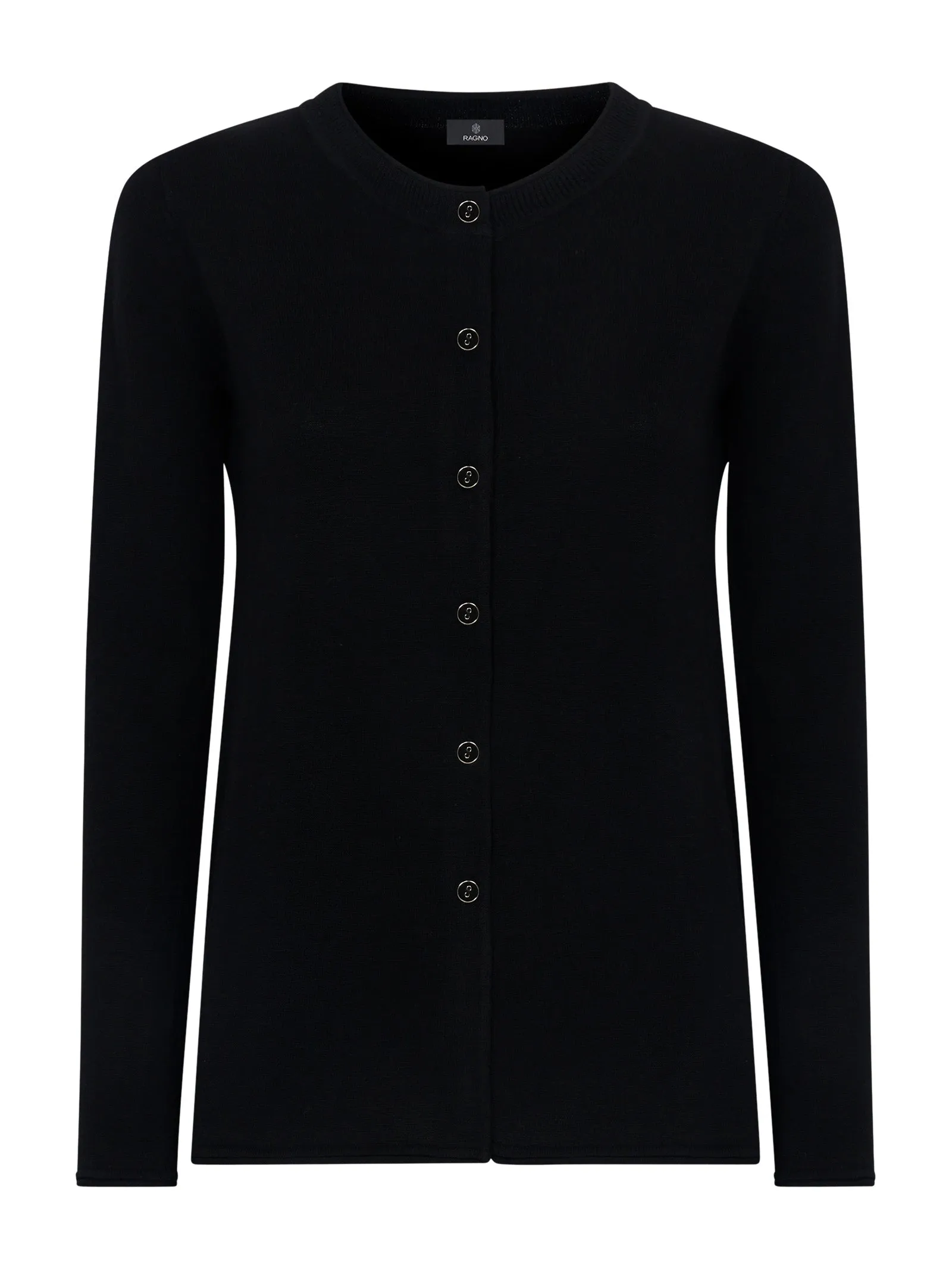 Giacchina in maglia rasata di cotone - Nero