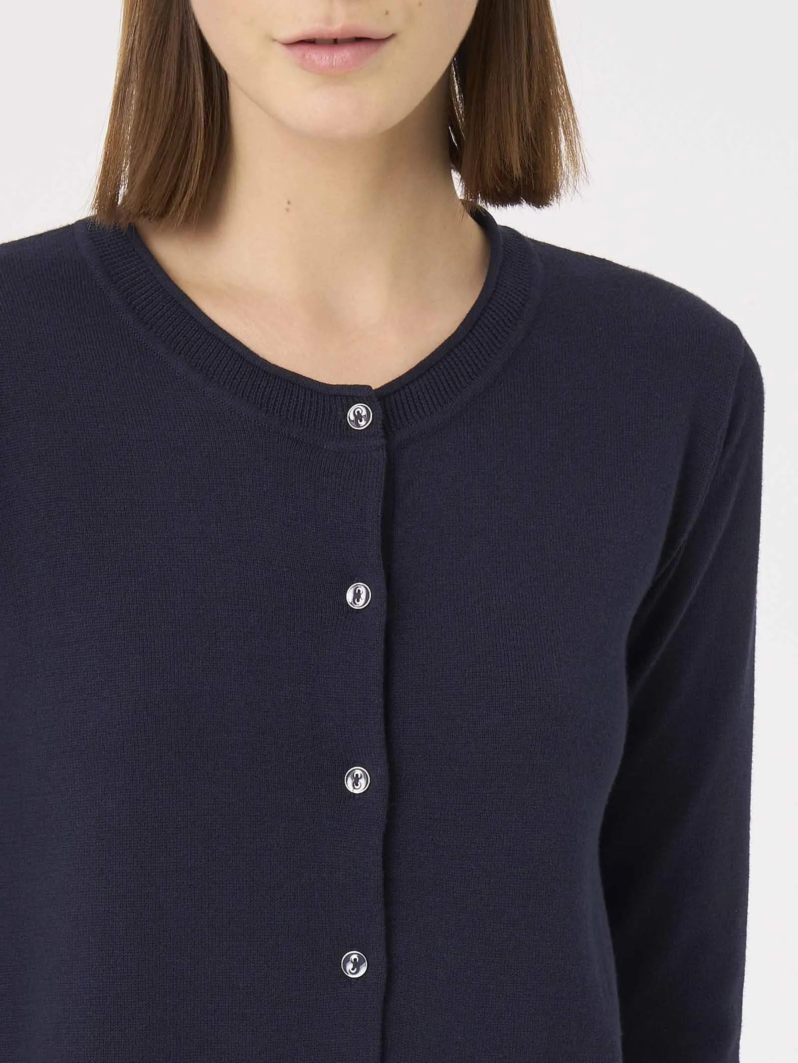 Giacchina in maglia rasata di cotone - Nero