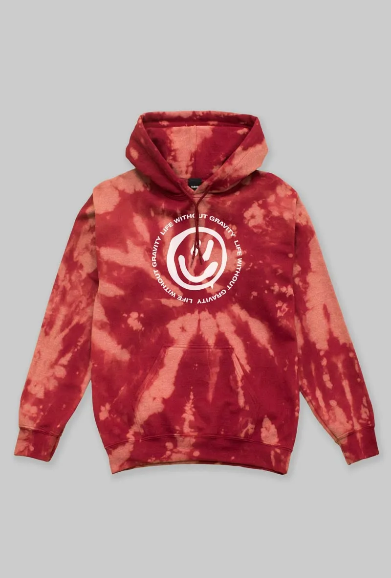 Gravity red dye hoodie
