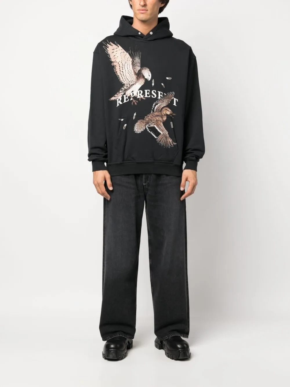 hoodie birds of pray nera