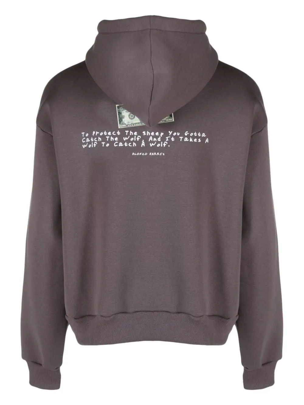 hoodie nera dollaro
