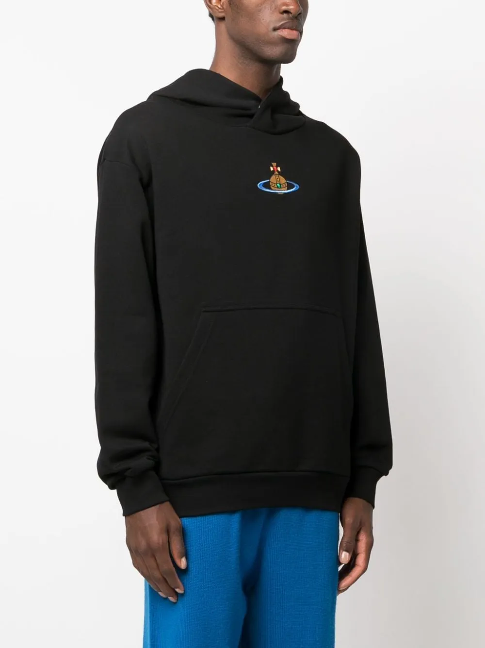 hoodie nera logo orb