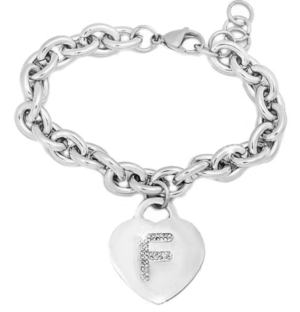 IF FASHION Bracciali Con Lettere Con Strass