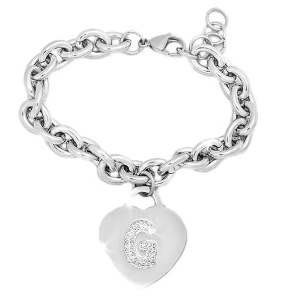 IF FASHION Bracciali Con Lettere Con Strass