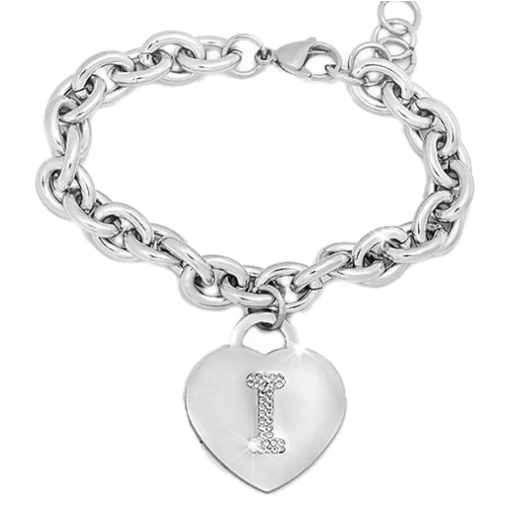 IF FASHION Bracciali Con Lettere Con Strass