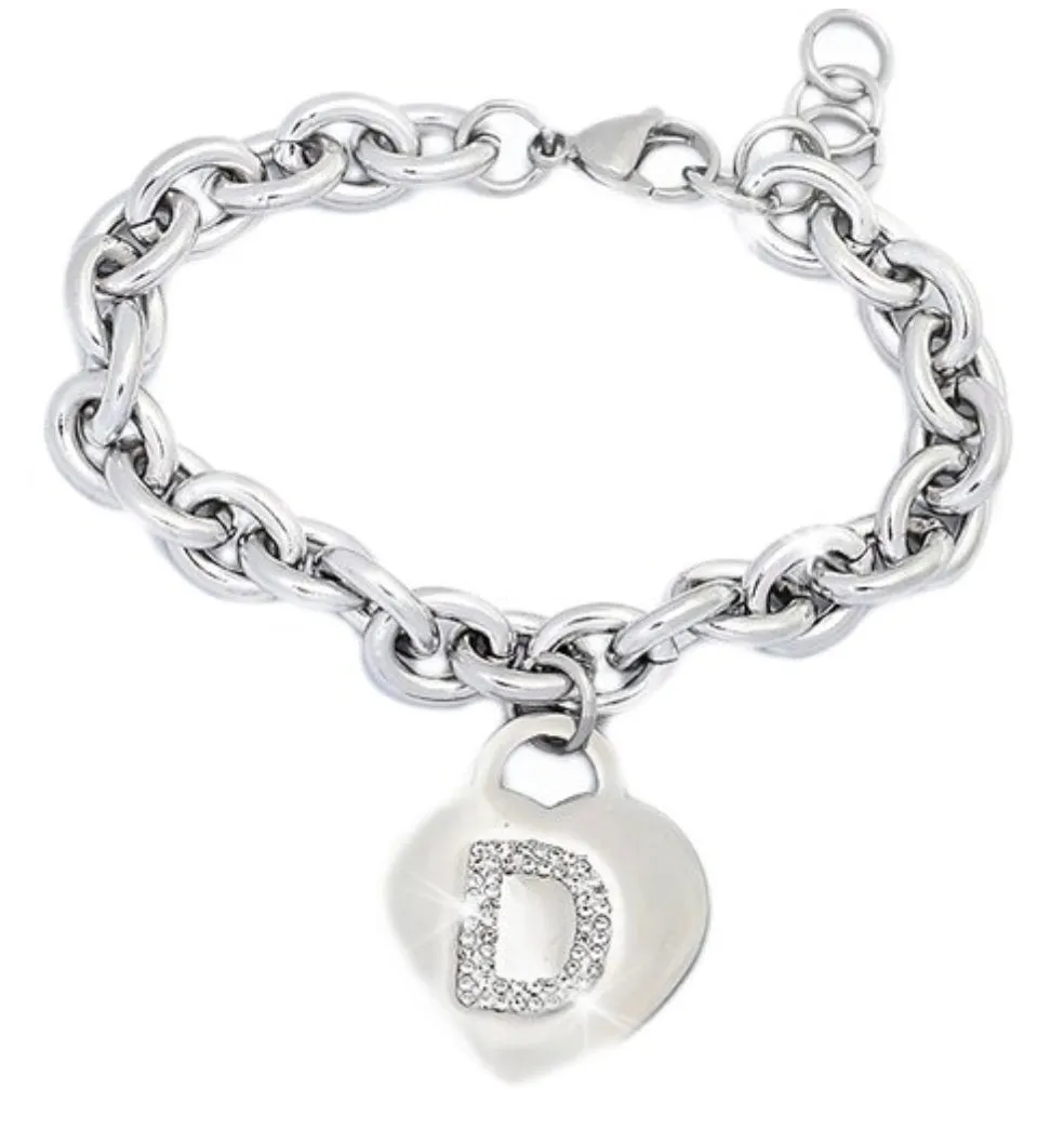 IF FASHION Bracciali Con Lettere Con Strass