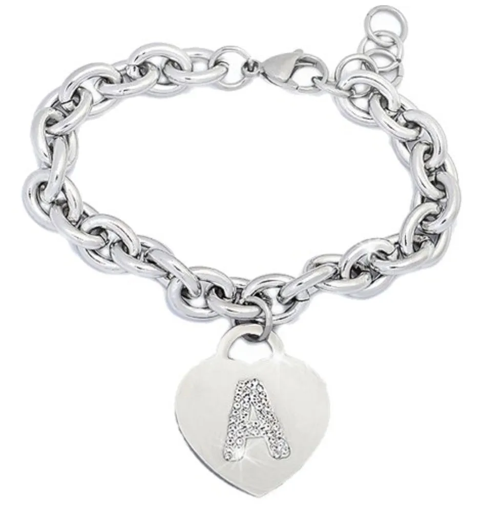IF FASHION Bracciali Con Lettere Con Strass
