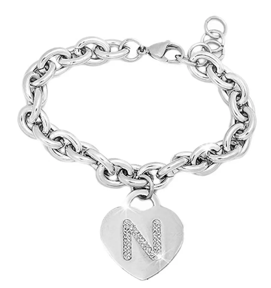 IF FASHION Bracciali Con Lettere Con Strass