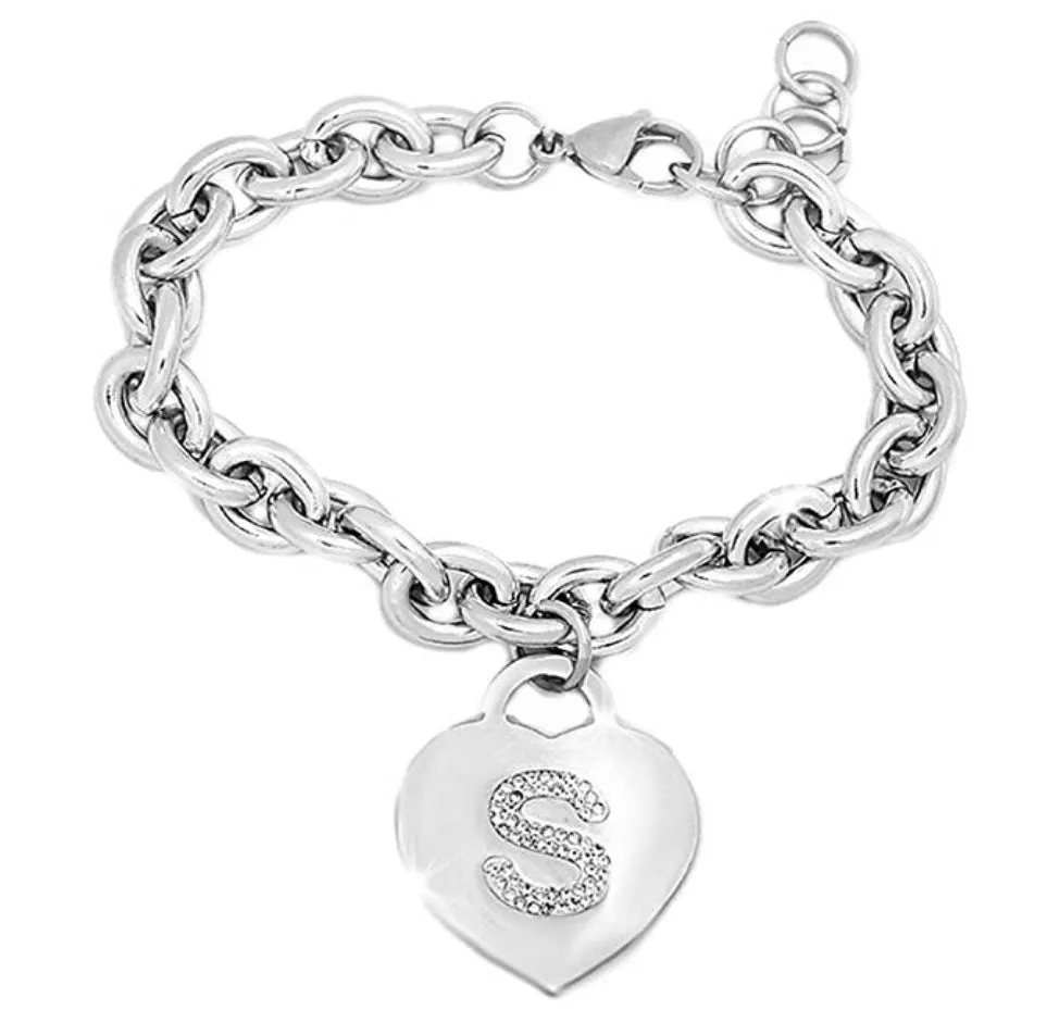 IF FASHION Bracciali Con Lettere Con Strass