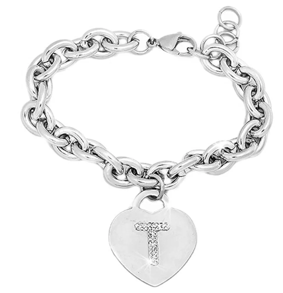 IF FASHION Bracciali Con Lettere Con Strass