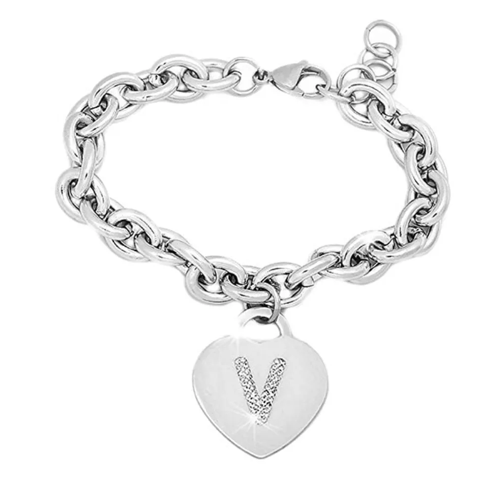 IF FASHION Bracciali Con Lettere Con Strass