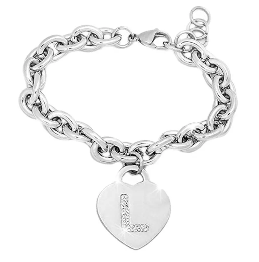 IF FASHION Bracciali Con Lettere Con Strass