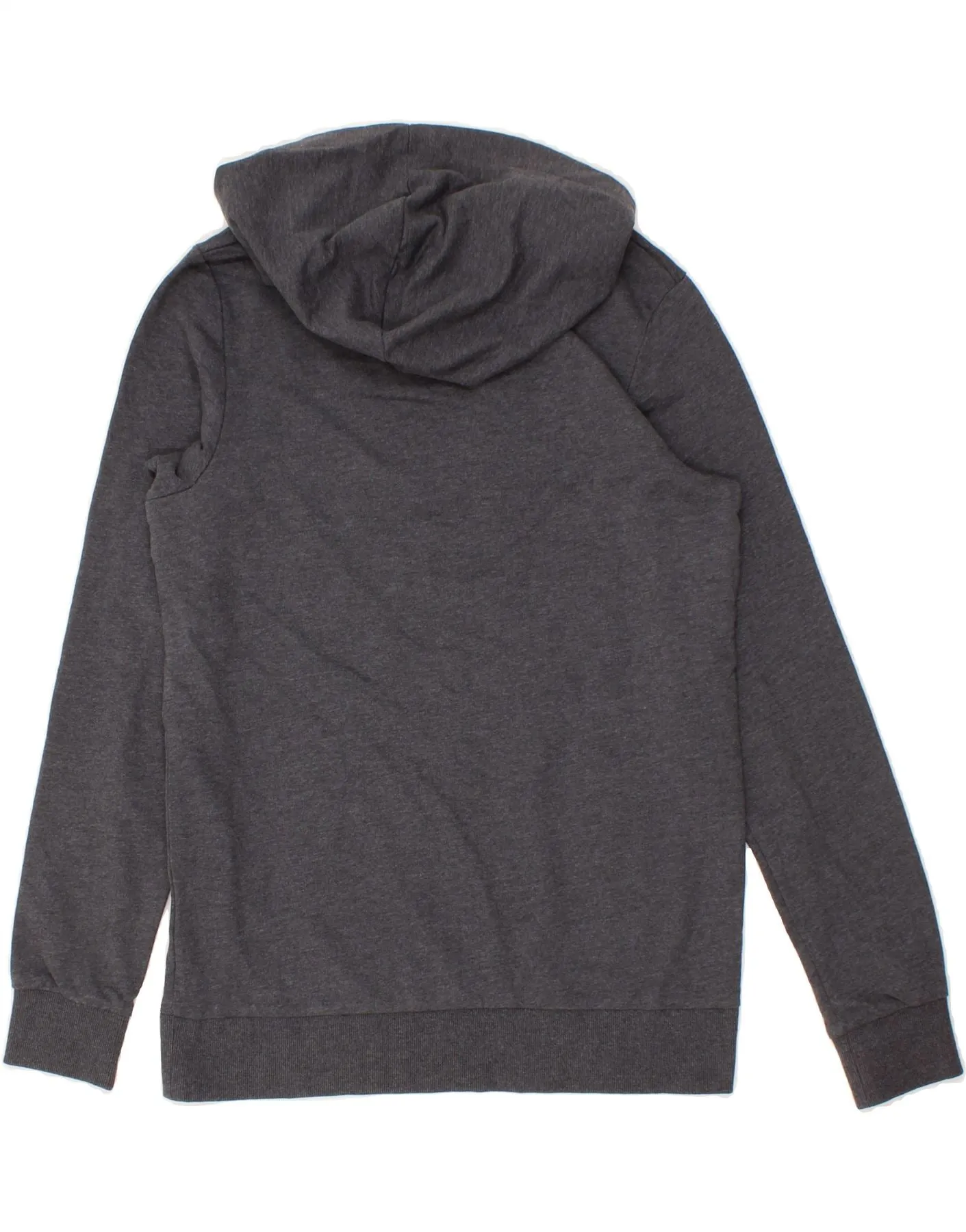 JACK & JONES Boys Graphic Hoodie Jumper 13-14 Years Grey Cotton