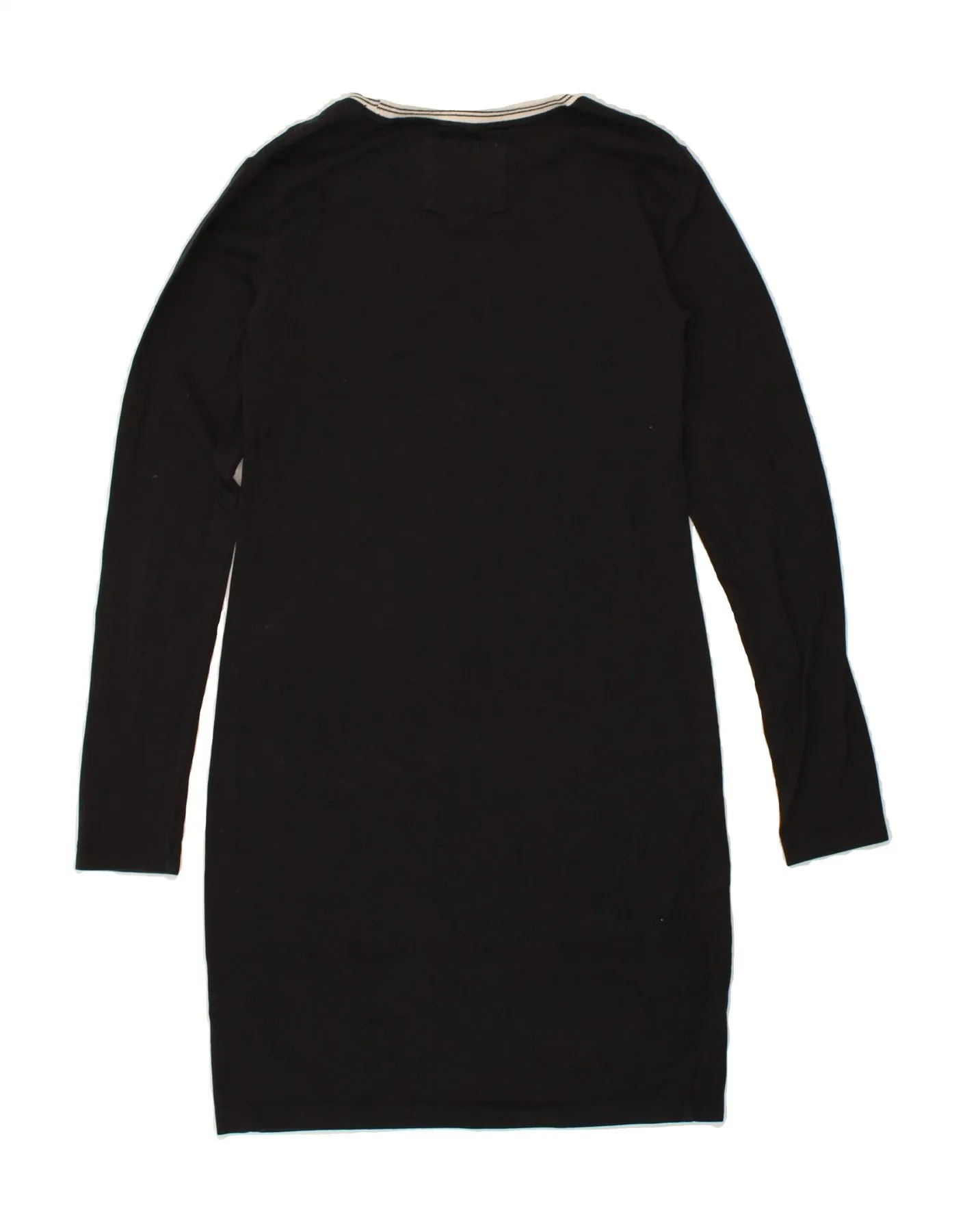 JACK WILLS Womens Long Sleeve Basic Dress UK 6 XS Black Cotton