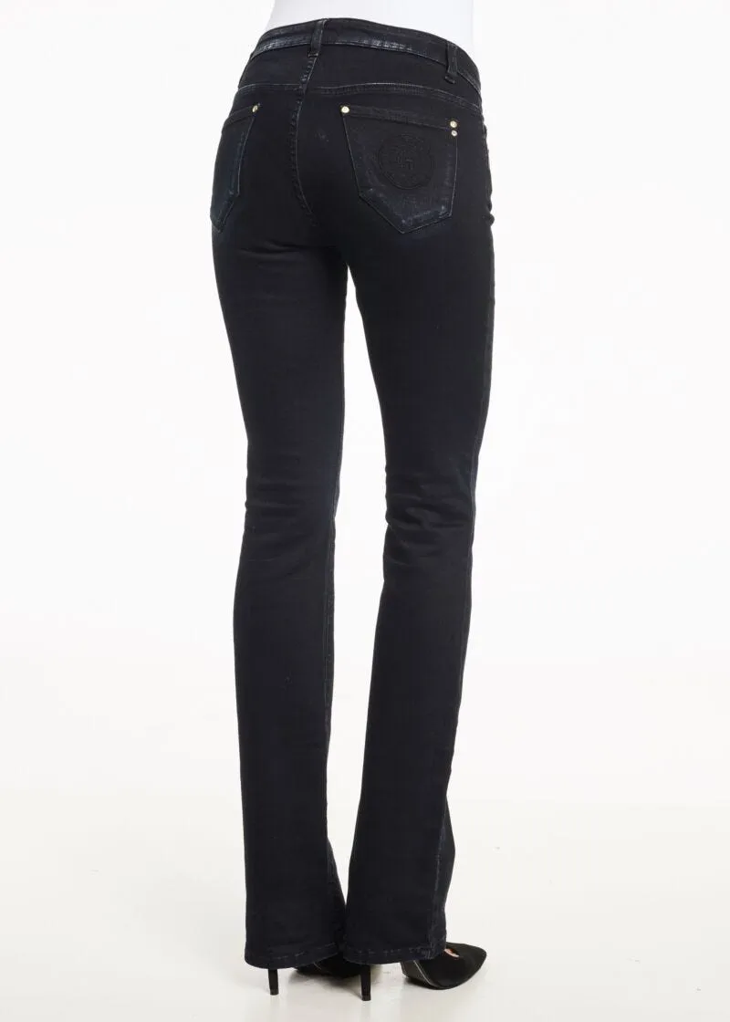 Jeans con logo ricamato
