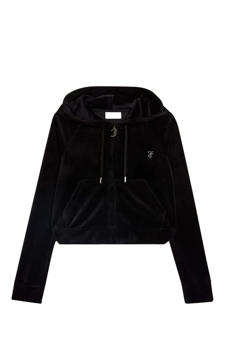 JUICY COUTURE MADISON HOODIE VIJH70194WPFJ00 BLACK