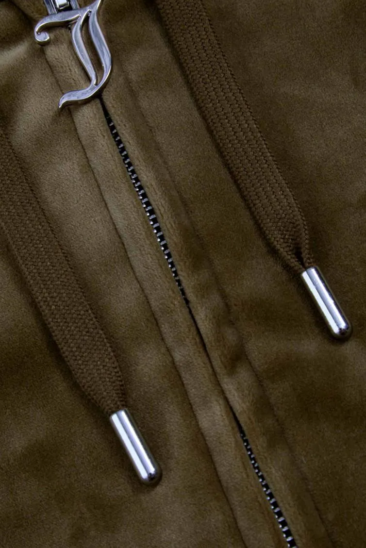 JUICY COUTURE MADISON HOODIE VIJH70194WPFJA8 DRK OLIVE