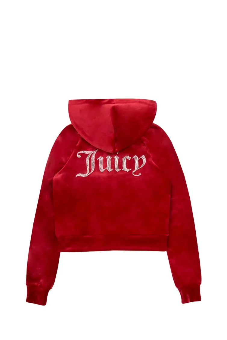 JUICY COUTURE MADISON HOODIE VIJH70194WPFJB4 RED DAHLIA