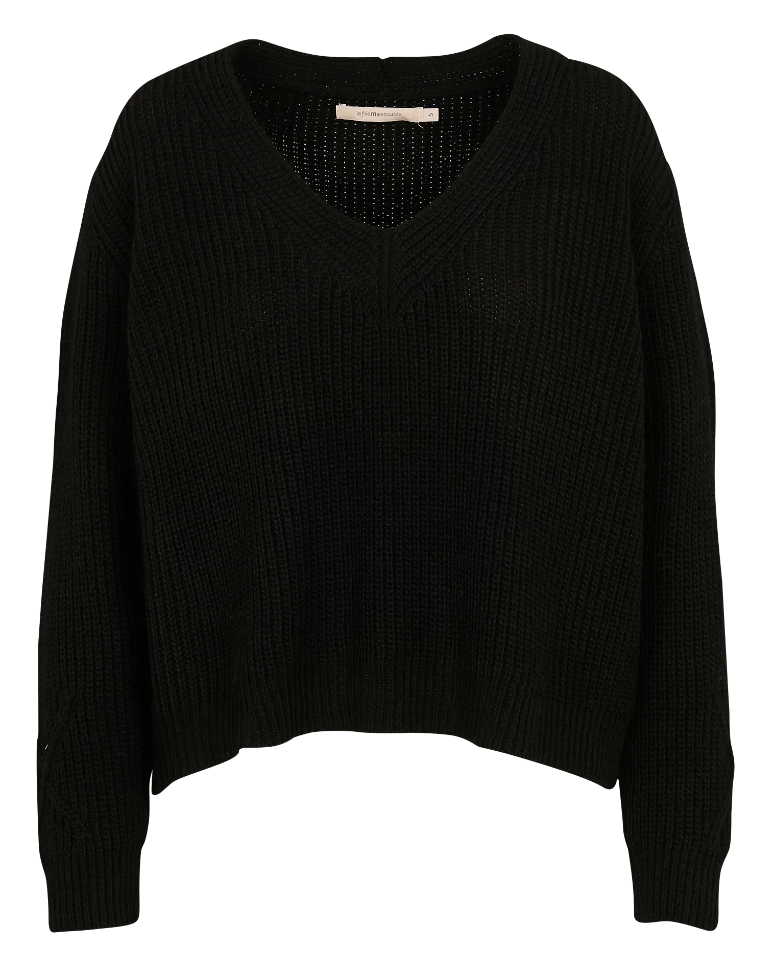  LA FEE MARABOUTEE   Maglione scollo a V | Nero