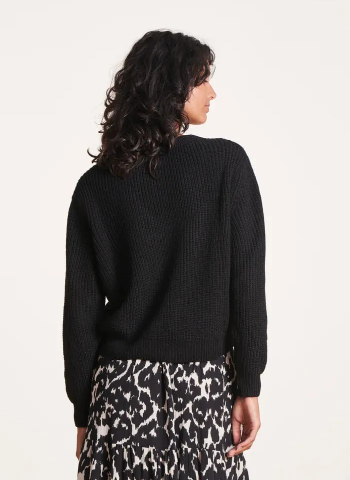  LA FEE MARABOUTEE   Maglione scollo a V | Nero