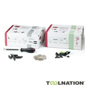 Lamello 145902 Connettore per mobili Clamex P-14/Tenso P-14 300 coppie + fresa per scanalature Dia per Zeta P2 + cacciavite fles