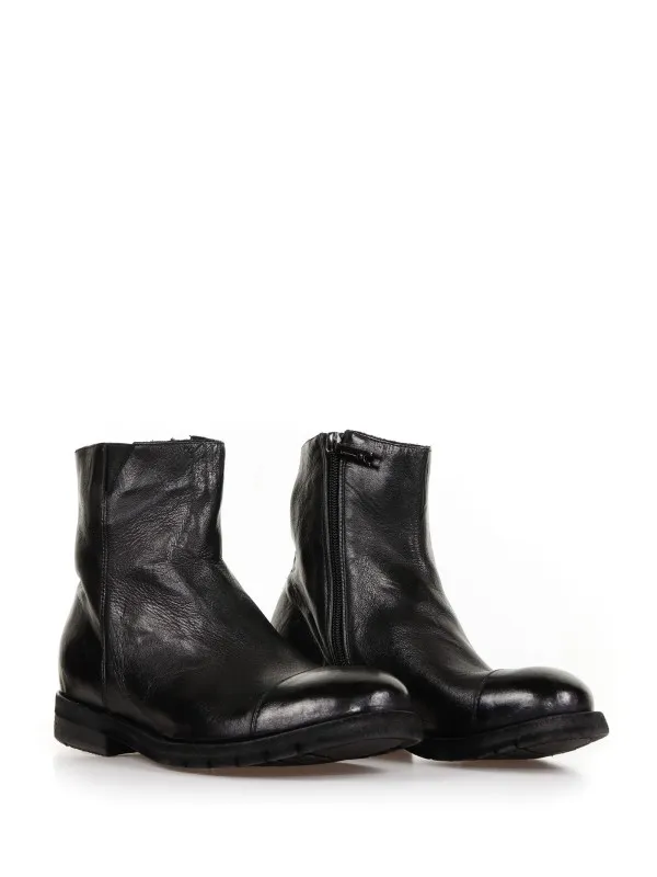 Leather ankle boots