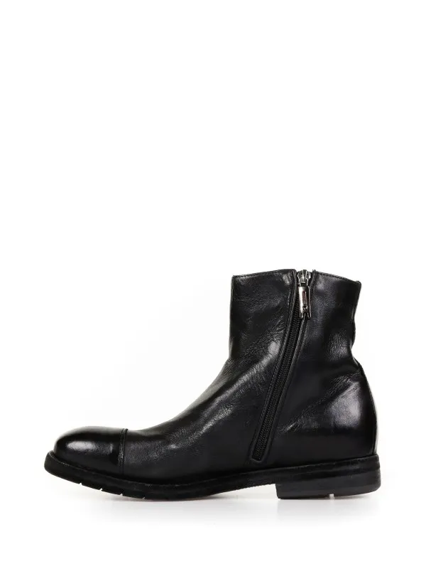 Leather ankle boots