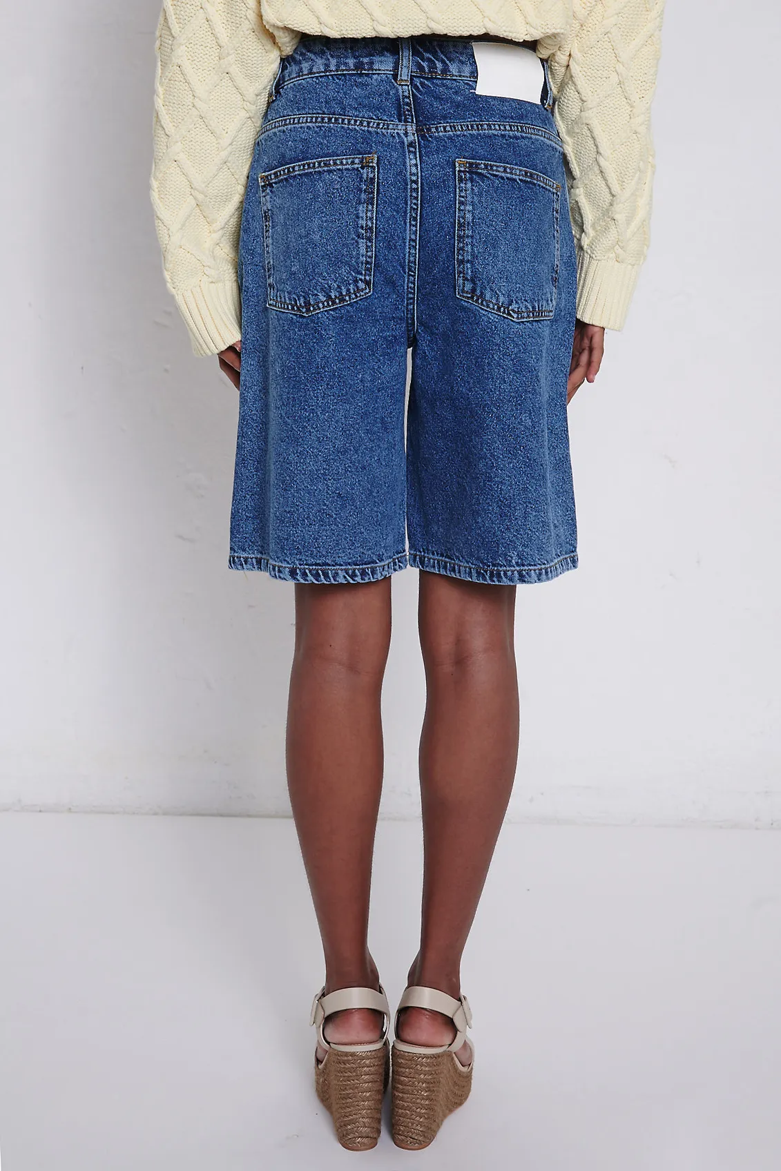 LES COYOTES de Paris Bermuda in denim