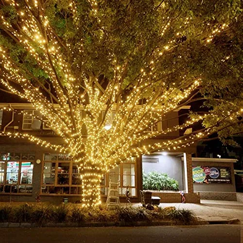 litogo [2 Pacchi] Luci Solari Esterno, 14m 120 LED Catena Luminosa Esterno Filo Luci Led 8 modalità Lucine da Esterno Decorative