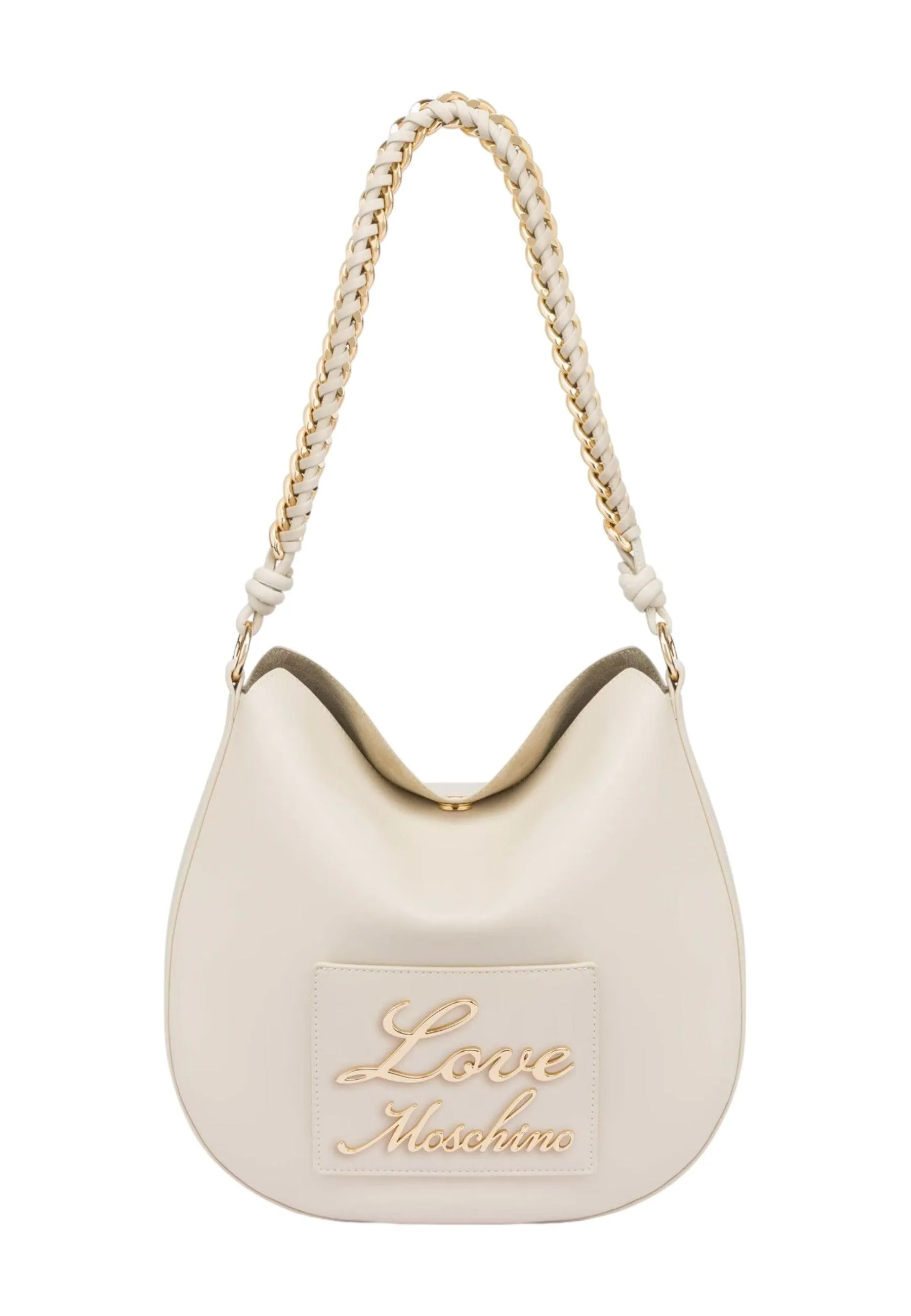 LOVE MOSCHINO Borsa Hobo Donna Avorio Beige JC4120PP1ILM0110