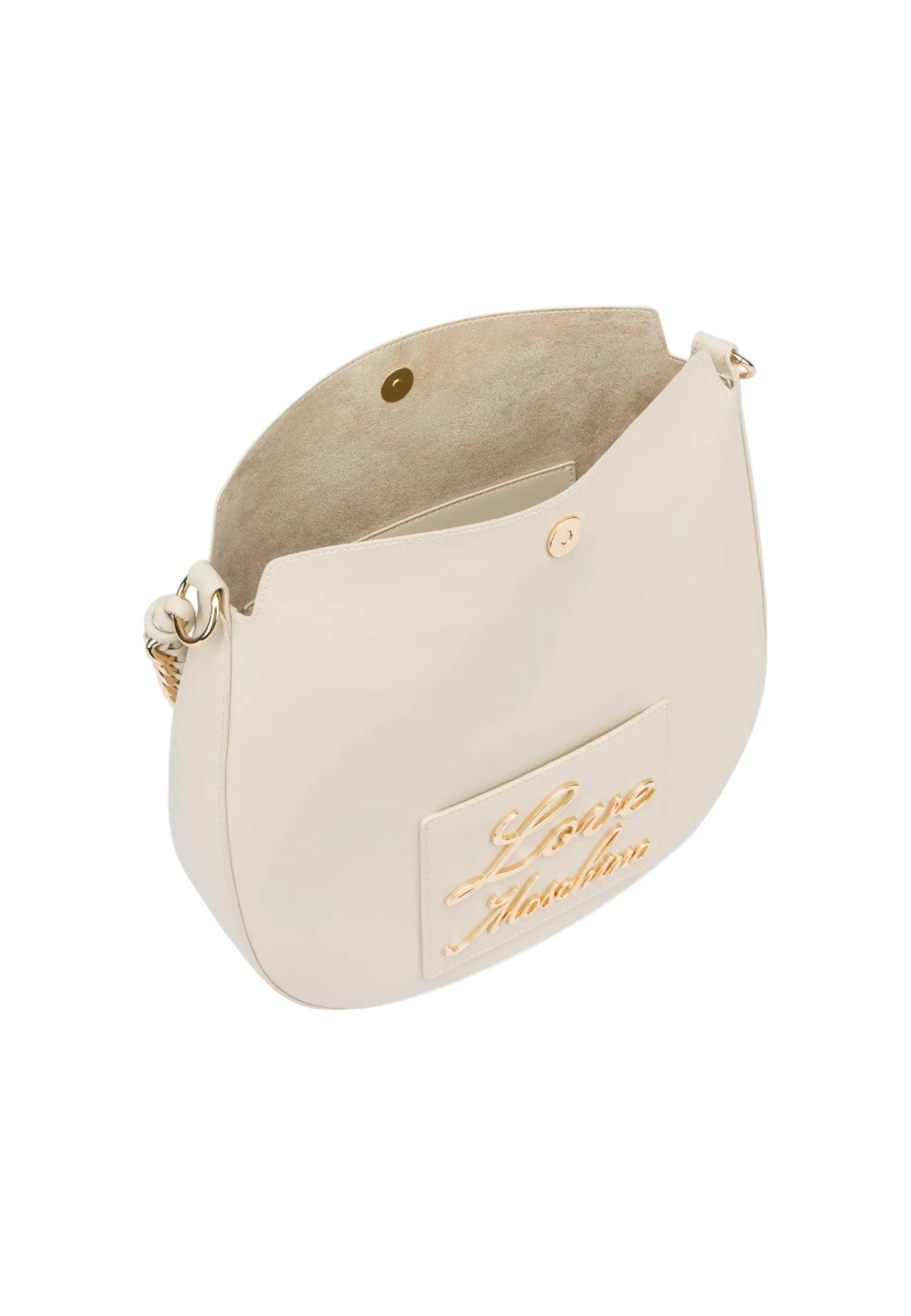 LOVE MOSCHINO Borsa Hobo Donna Avorio Beige JC4120PP1ILM0110