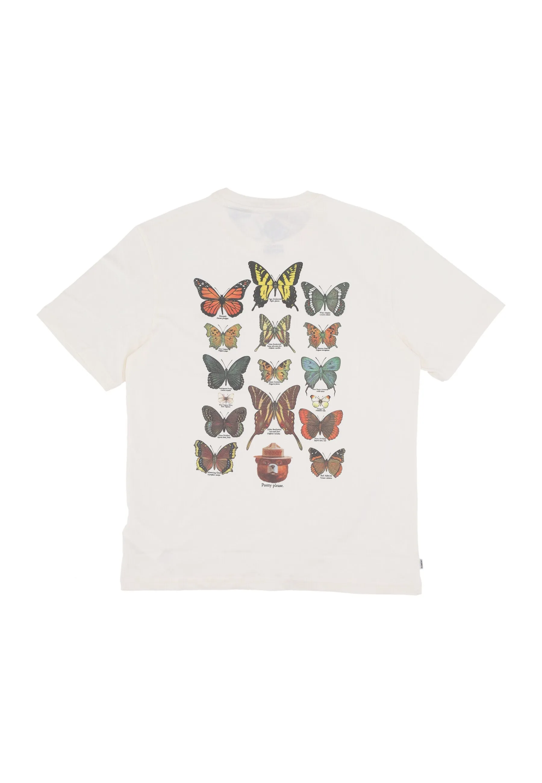 Maglietta Uomo Butterflies Tee X Smokey Bear Egret