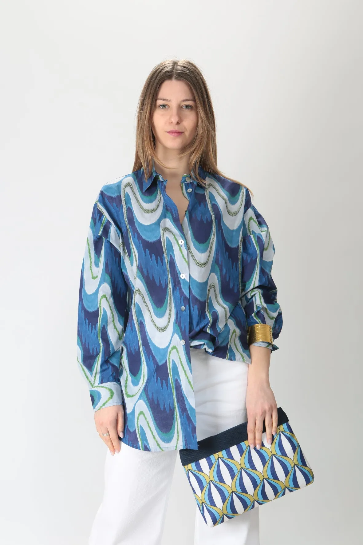 Maliparmi Borsa a mano plouch Fortuna print OP009060139B