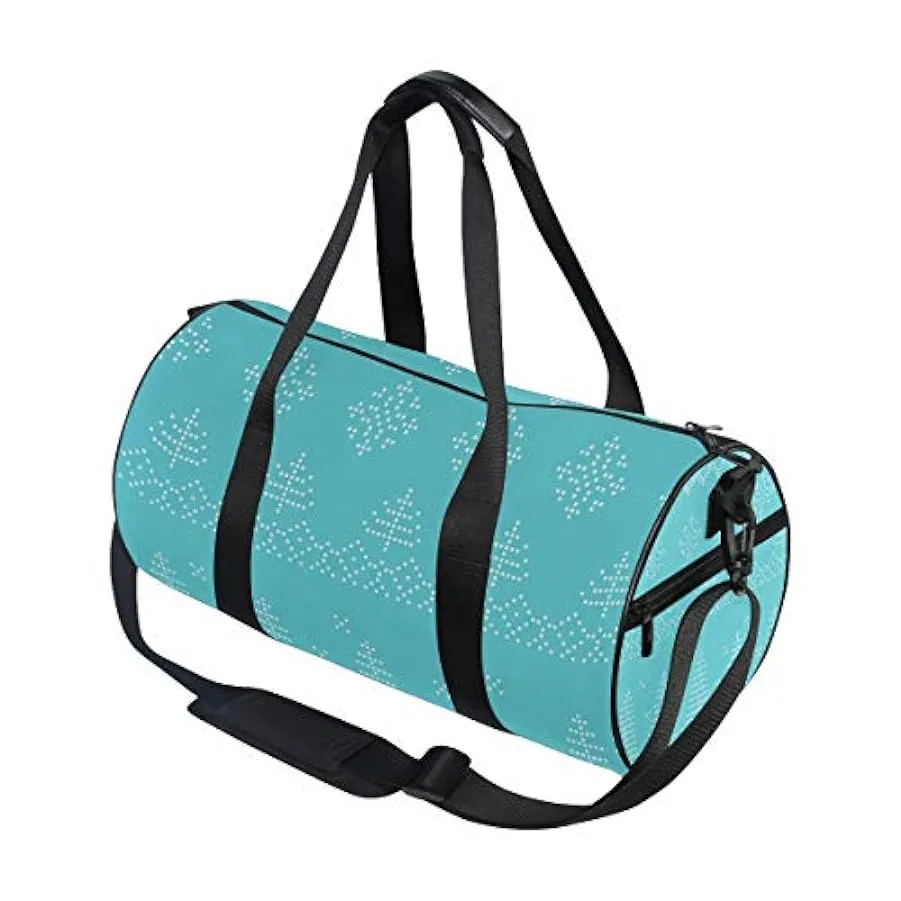 MALPLENA Blu Verde Natale Stile Nordico Drum palestra borsone donne borsa da viaggio 248034450