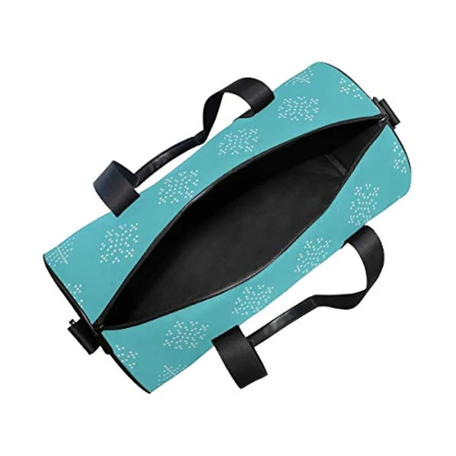 MALPLENA Blu Verde Natale Stile Nordico Drum palestra borsone donne borsa da viaggio 248034450
