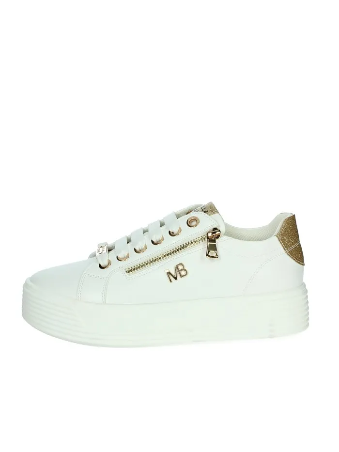 MARIELLA BURANI  SNEAKERS BASSA 50250 BIANCO/ORO