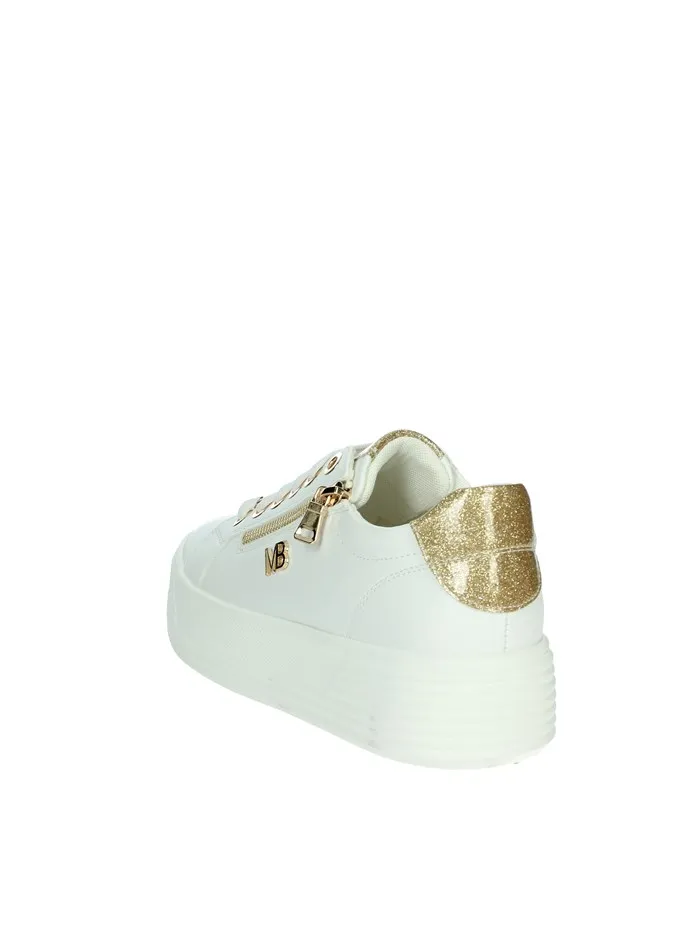 MARIELLA BURANI  SNEAKERS BASSA 50250 BIANCO/ORO