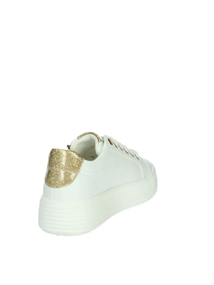 MARIELLA BURANI  SNEAKERS BASSA 50250 BIANCO/ORO