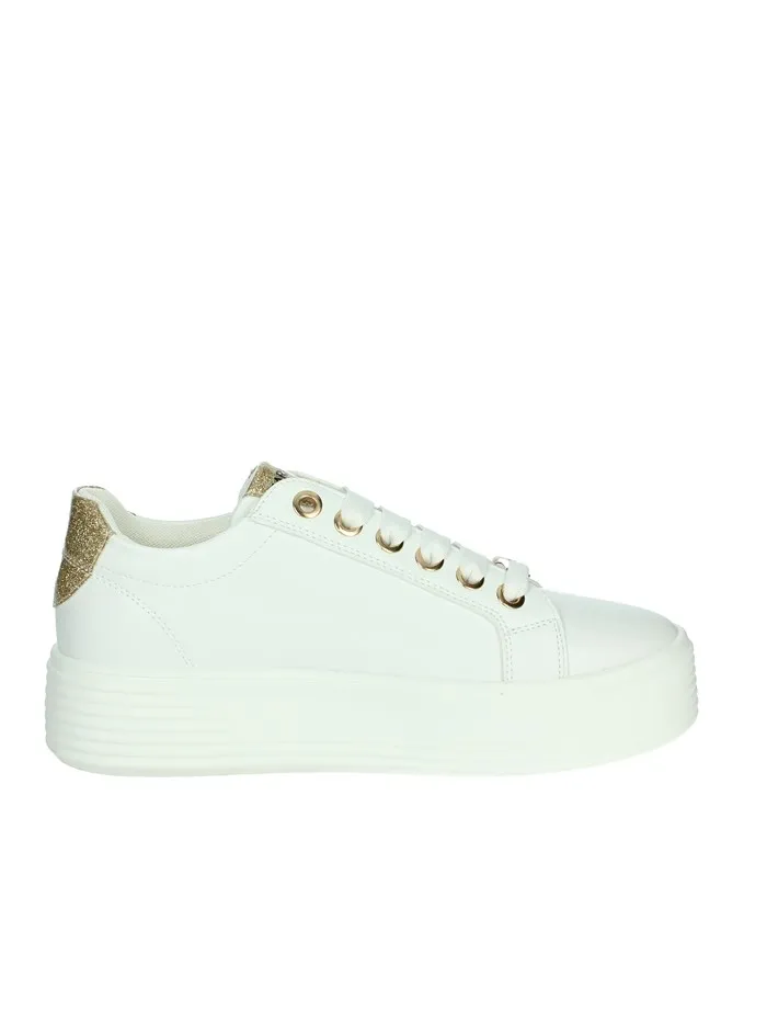 MARIELLA BURANI  SNEAKERS BASSA 50250 BIANCO/ORO