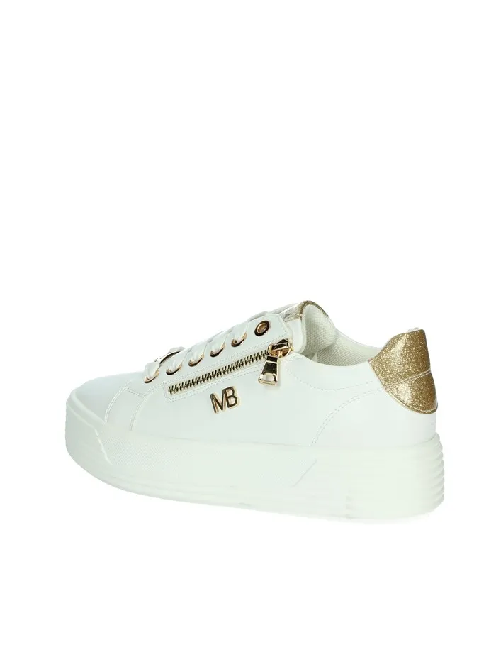 MARIELLA BURANI  SNEAKERS BASSA 50250 BIANCO/ORO