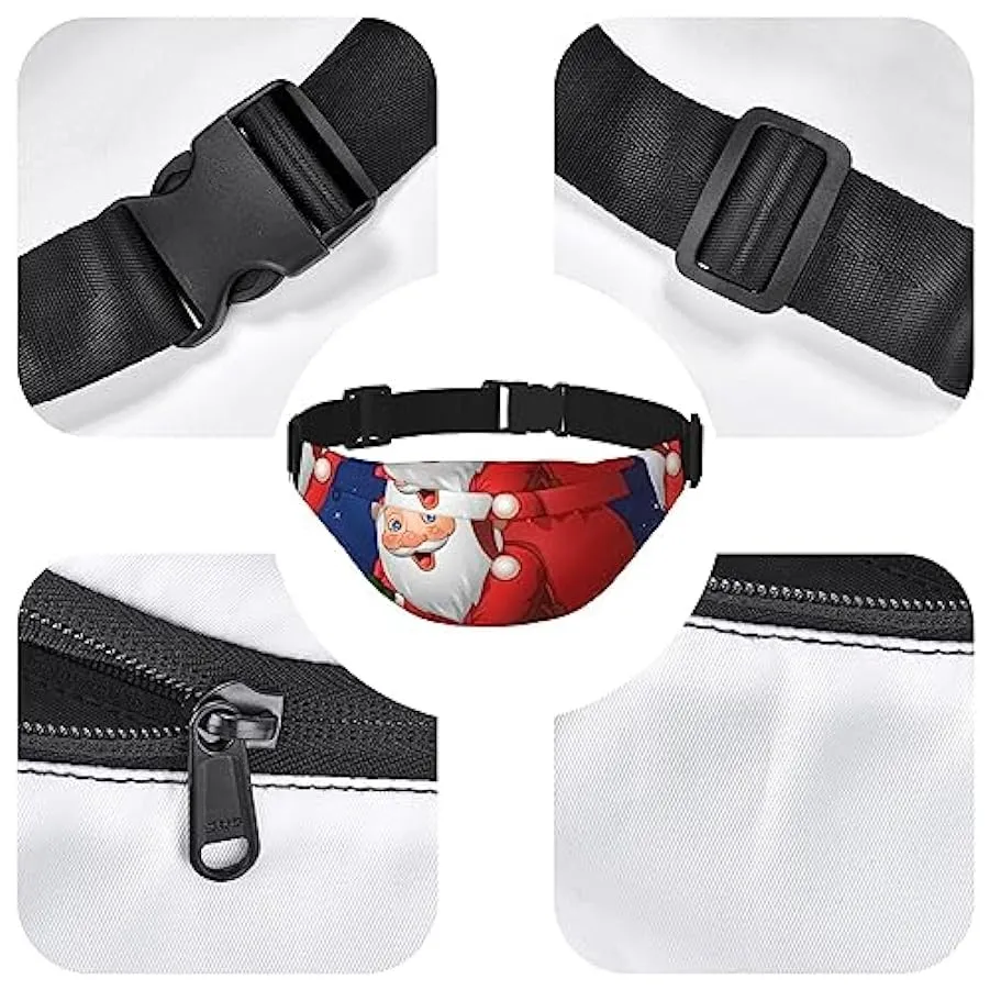 Marsupio unisex con Babbo Natale, impermeabile, leggero, per viaggi, sport, escursionismo, Come nella foto, Taglia unica, Zaino 