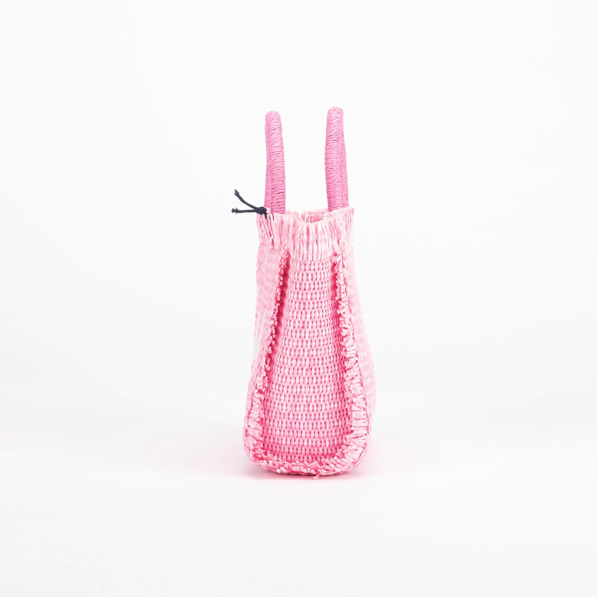 Mc2 Saint Barth borsa vanity mini raffia rosa