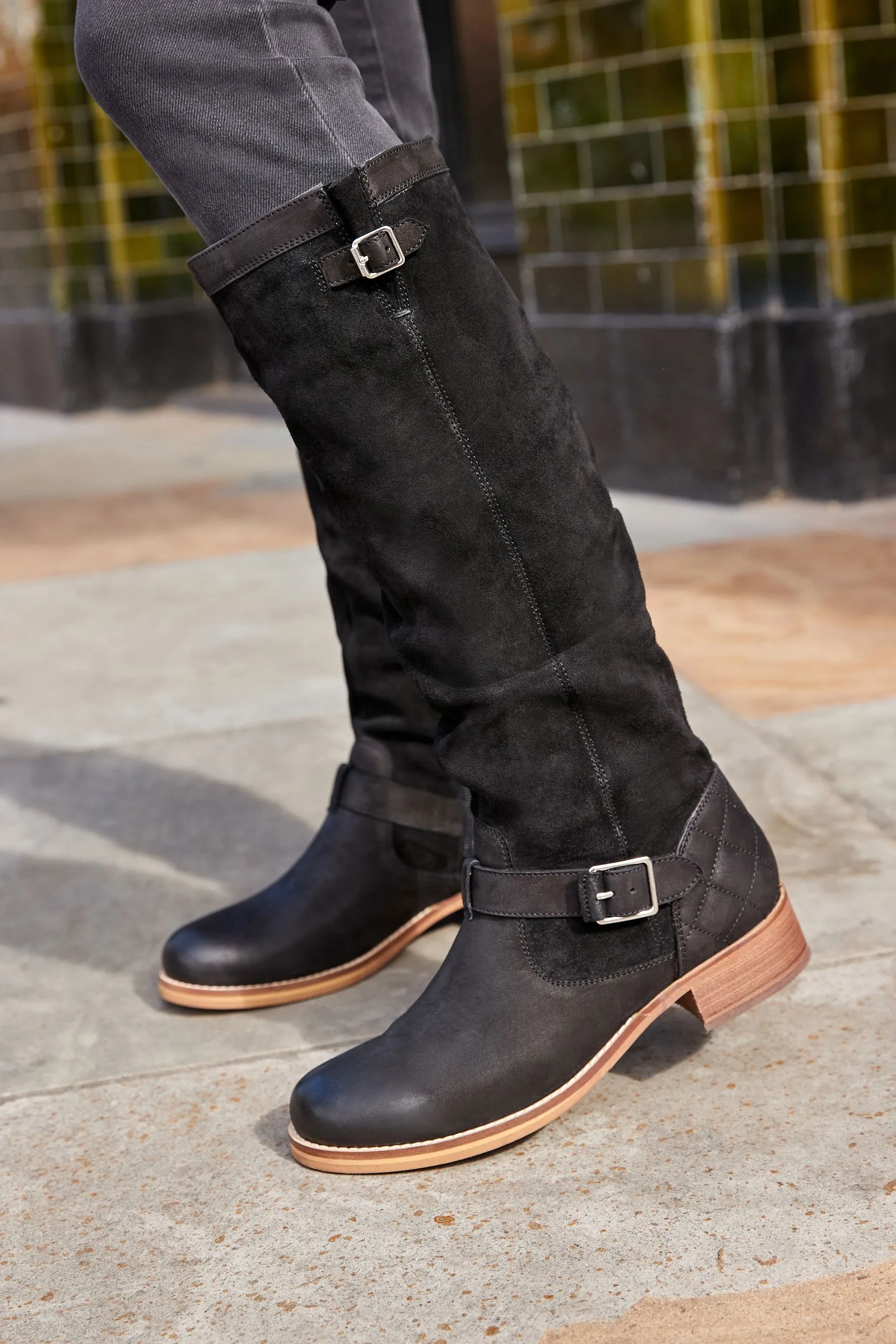Nero  - Forever Comfort® - Stivali con tacco morbidi al ginocchio