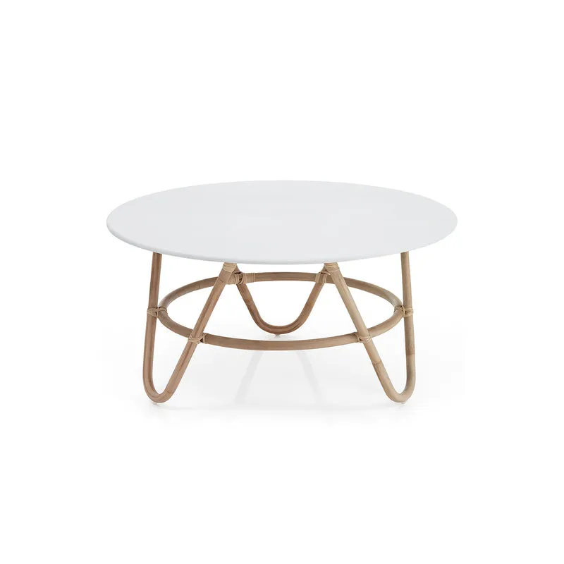 OresteLuchetta Tavolino basso KOS, bianco/beige
