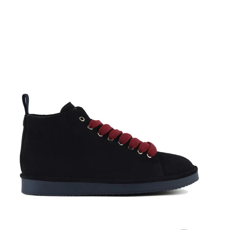 PANCHIC polacchino uomo in suede blu-bordeaux