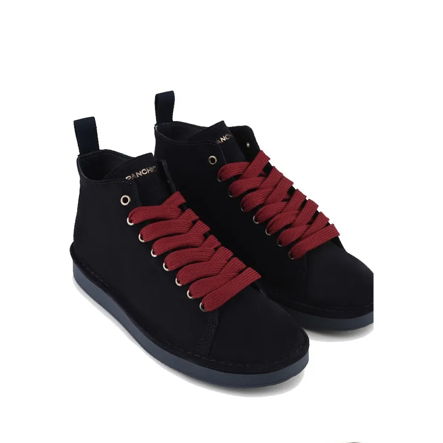 PANCHIC polacchino uomo in suede blu-bordeaux