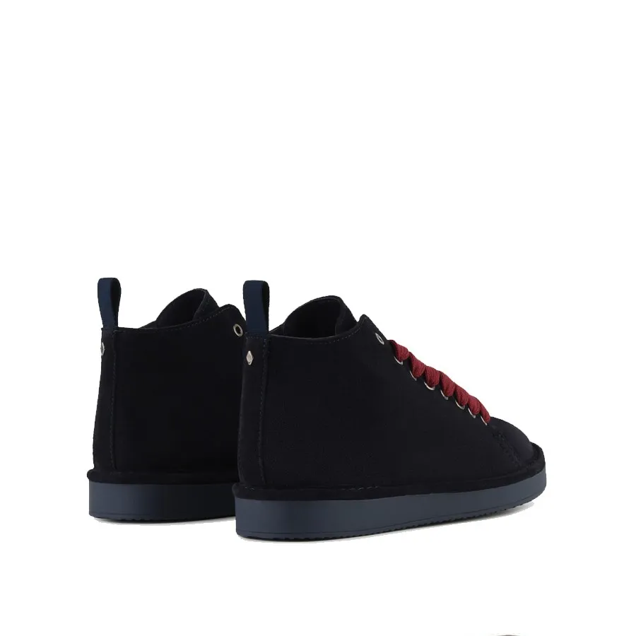 PANCHIC polacchino uomo in suede blu-bordeaux