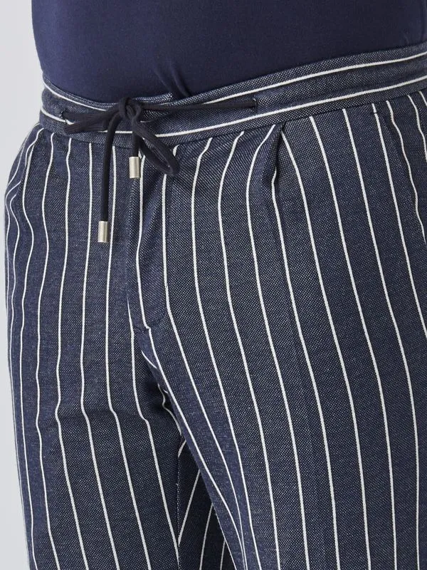Pantalone uomo L.B.M. 1911 Sport in misto viscosa e cotone Navy