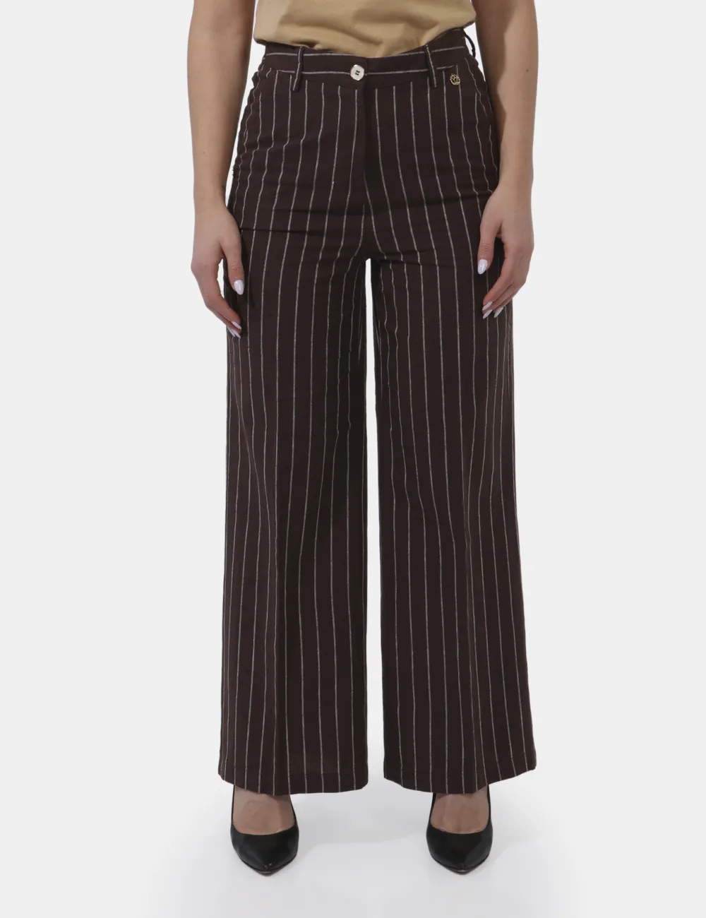 Pantaloni Yes Zee Marrone